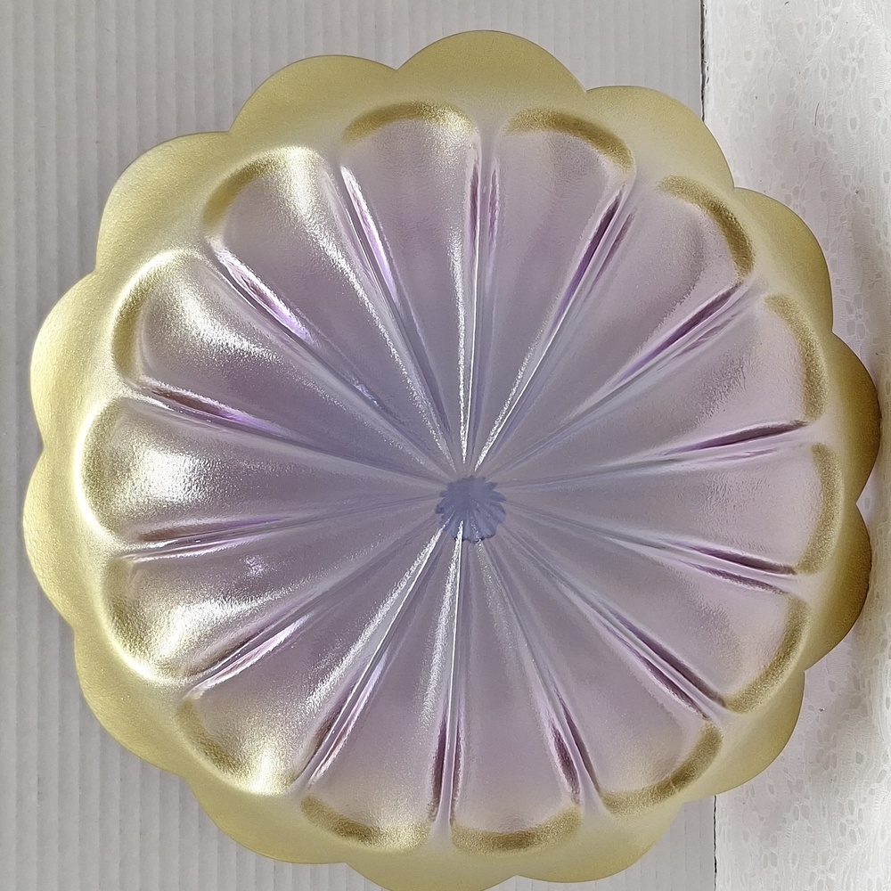#AEF 3 Piece of Walther Glas Marrakech petal bowls And Plate gold and purple - Picture 14 of 16